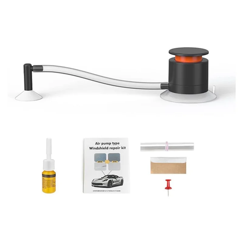 Инструмент для точечного ремонта лобового стекла автомобиля, набор для ремонта ветрового стекла с воздушным насосом, средство для восстановления стеклянных окон