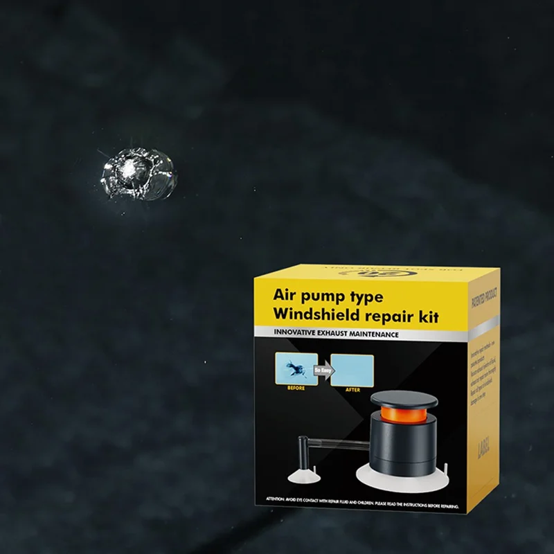 Инструмент для точечного ремонта лобового стекла автомобиля, набор для ремонта ветрового стекла с воздушным насосом, средство для восстановления стеклянных окон