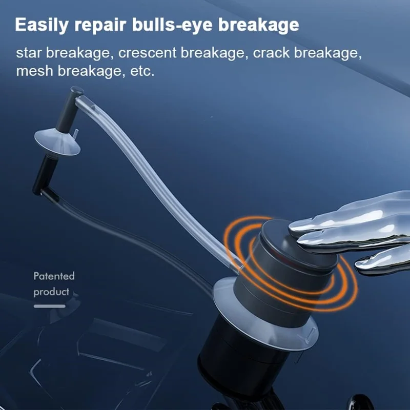 Инструмент для точечного ремонта лобового стекла автомобиля, набор для ремонта ветрового стекла с воздушным насосом, средство для восстановления стеклянных окон