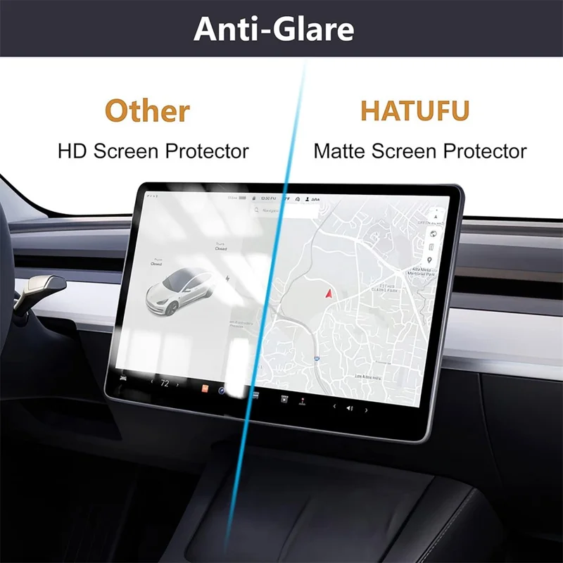 2 шт./комплект для Tesla Model Y L 2025-2026, защитная пленка для 16-дюймового экрана, передняя и задняя, антибликовая, закаленное стекло