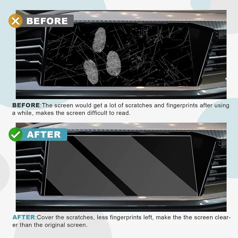 Закаленная пленка для Q4 e-tron 40 / 50 / Q4 Sportback e-tron / Q5 e-tron MMI 2022-2024, защита экрана навигации 11,6 дюйма