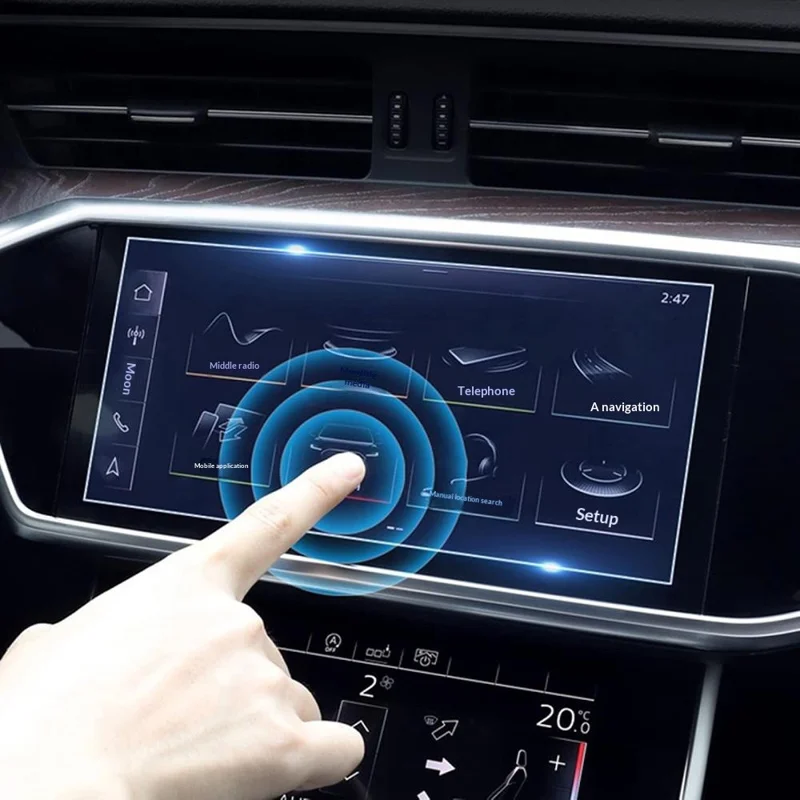 For Q2L 2025 8.8 Inch Navigation Screen Protector HD Clear Anti-Scratch Tempered Glass Film