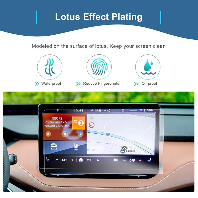 Защитная пленка для навигационного экрана 13 дюймов ENYAQ iV 2021-2025, HD прозрачная, антицарапины, закаленное стекло