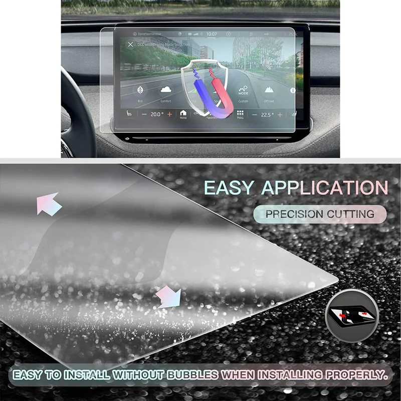 Защитная пленка для навигационного экрана 13 дюймов ENYAQ iV 2021-2025, HD прозрачная, антицарапины, закаленное стекло