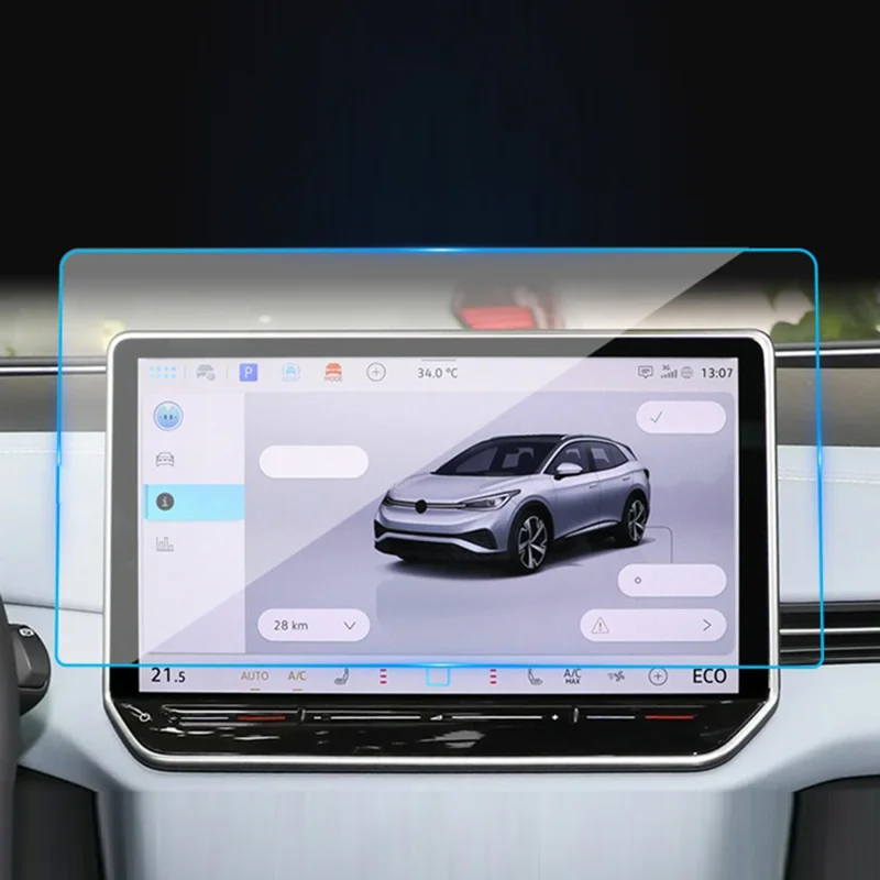 For ID.3 2025-2026 12.9 Inch Navigation Screen Protector 9H Hardness HD Clear Tempered Glass Film