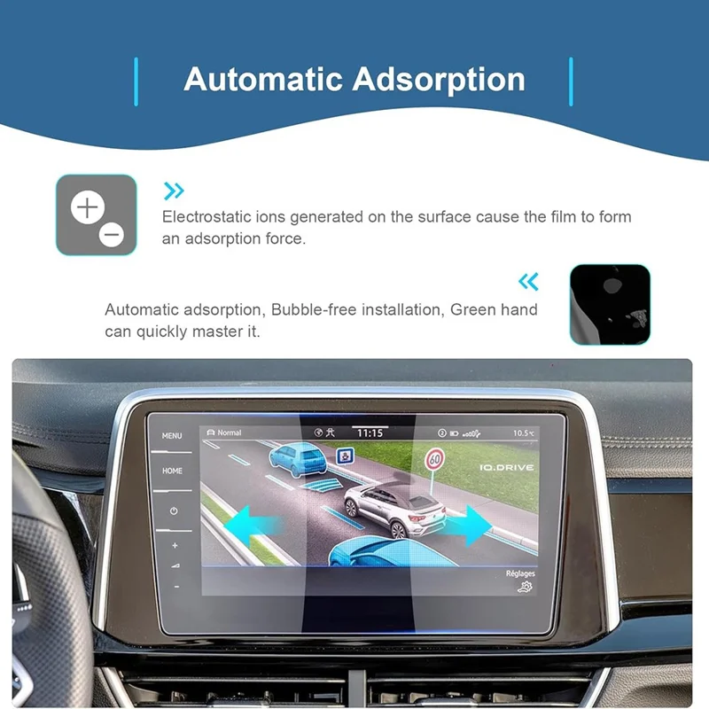 Защитная пленка для навигационного экрана 9,2 дюйма T-ROC 2021-2025, закаленное стекло 9H, ударопрочная