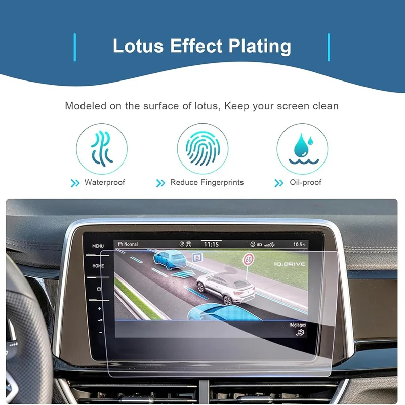 Защитная пленка для навигационного экрана 9,2 дюйма T-ROC 2021-2025, закаленное стекло 9H, ударопрочная