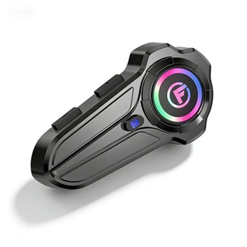 F10 PRO Motorcycle Helmet Bluetooth-compatible Intercom Headset with Hard Mic IP67 Waterproof 1000m Range Two-way Communication Interphone