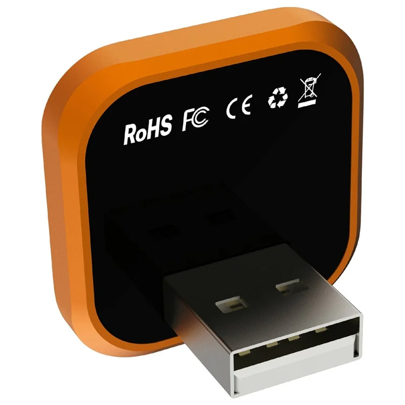 CP030-5 2 in 1 Wireless CarPlay Android Auto Adapter WiFi 6 Dual Band USB Dongle Car AI Box - Orange