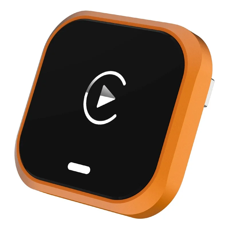 CP030-5 2 in 1 Wireless CarPlay Android Auto Adapter WiFi 6 Dual Band USB Dongle Car AI Box - Orange