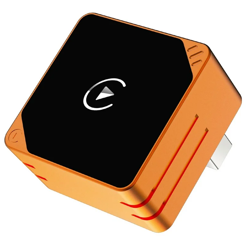 CP031-2 2 in 1 Wireless Car Adapter CarPlay Android Auto Plug and Play USB Dongle for iPhone Android - Orange