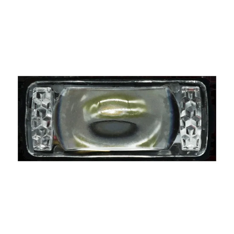 8W LED Headlight White Yellow Strobe 5 Modes Dual Lens Fog Light for Car Motorcycle SUV - Black
