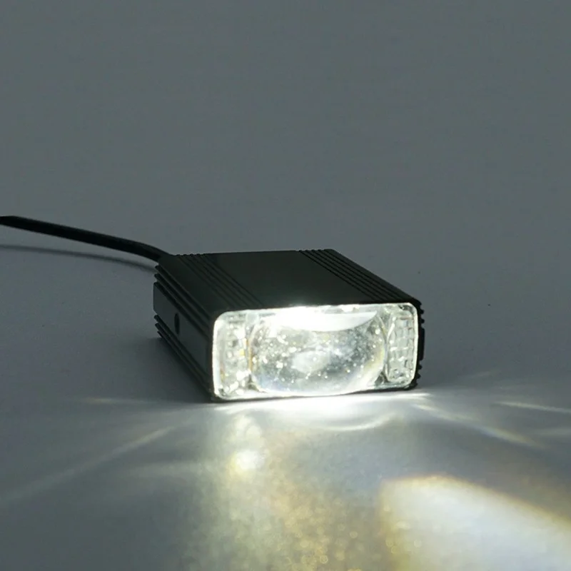 8W LED Headlight White Yellow Strobe 5 Modes Dual Lens Fog Light for Car Motorcycle SUV - Black