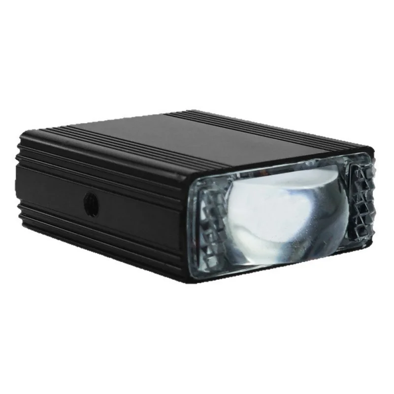 8W LED Headlight White Yellow Strobe 5 Modes Dual Lens Fog Light for Car Motorcycle SUV - Black