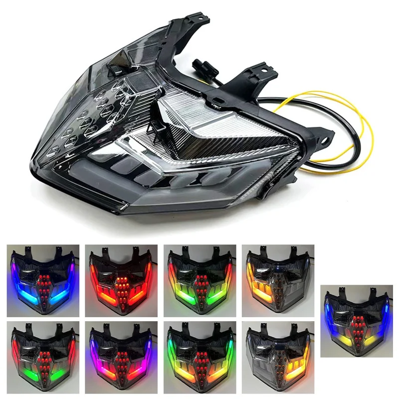 APP Control RGB Motorcycle Tail Light for CLICK 125  /  150  /  V1  /  V2  /  V3  /  125i Dynamic Sequential Turn Signal Brake Lamp