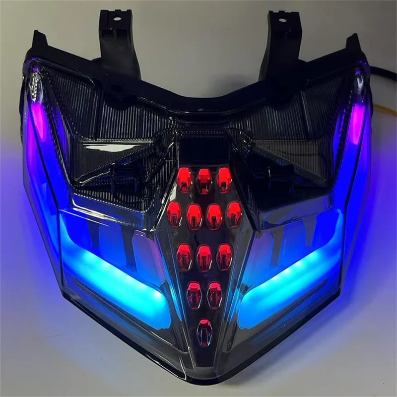 APP Control RGB Motorcycle Tail Light for CLICK 125  /  150  /  V1  /  V2  /  V3  /  125i Dynamic Sequential Turn Signal Brake Lamp