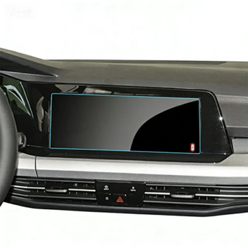 For Golf 2021-2024 10 Inch Navigation Screen Film Anti Scratch HD Clear Tempered Glass Screen Protector