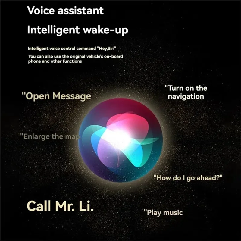 Adattatore Q1A 4 in 1 Wireless CarPlay, da Cablato a Wireless, Android Auto, Dongle USB, Supporto AirPlay e Mirror Link, con Luce Respirante - Zaffiro