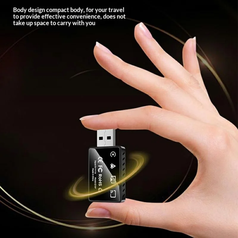 Q1BP 4 in 1 Wireless CarPlay Adapter AirPlay Mirror Link CarPlay Android Auto USB Dongle - Black