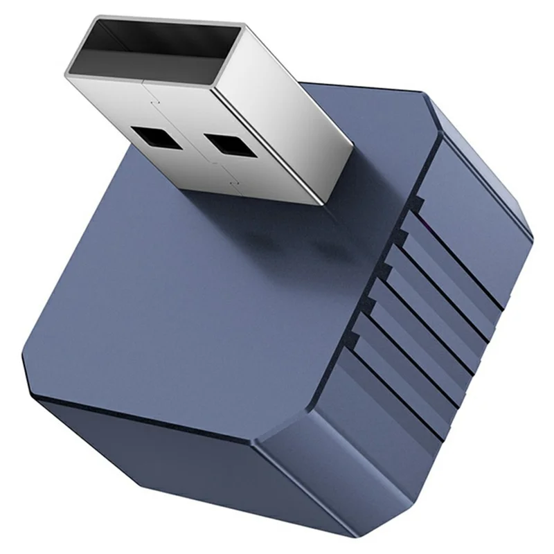 Q1BVS 4 in 1 Wired to Wireless CarPlay Adapter Android Auto Airplay Mirror Link AirPlay USB Dongle Smart AI Box - Sapphire  /  White Mark