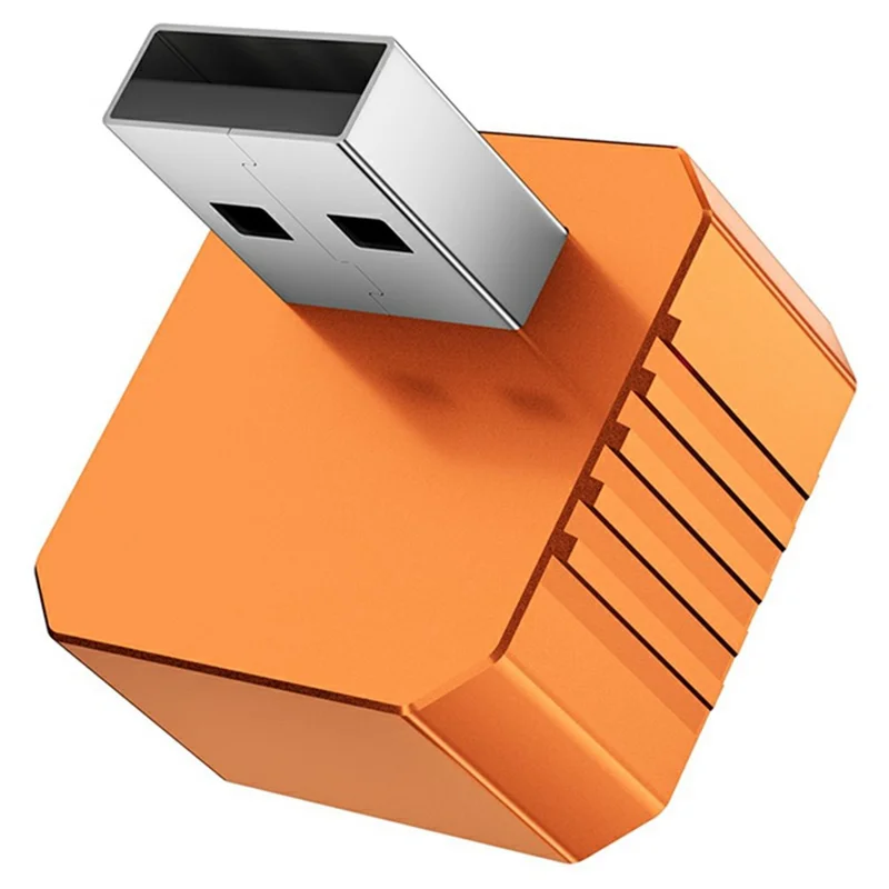 Q1BVS 4 in 1 Wired to Wireless CarPlay Adapter Android Auto Airplay Mirror Link AirPlay USB Dongle Smart AI Box - Orange  /  White Mark