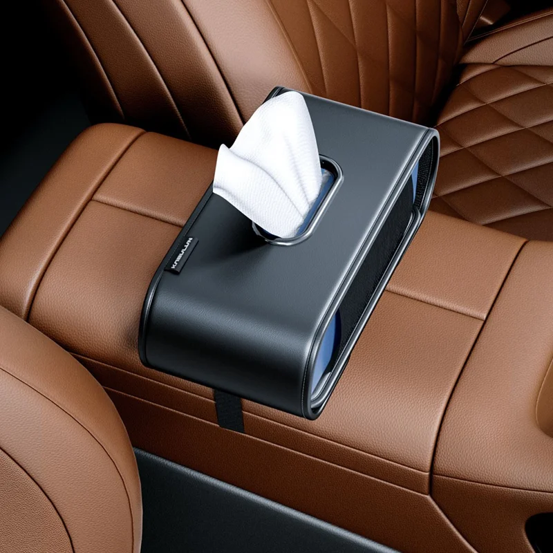 KABULUN Portatessera Auto in Pelle Multifunzione con Supporto a Clip Elastica per Cruscotto