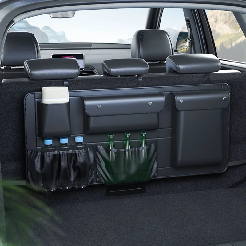 Bolsa de Armazenamento Dobrável com Múltiplos Compartimentos para Bagageira de Carro, SUV e Viagens