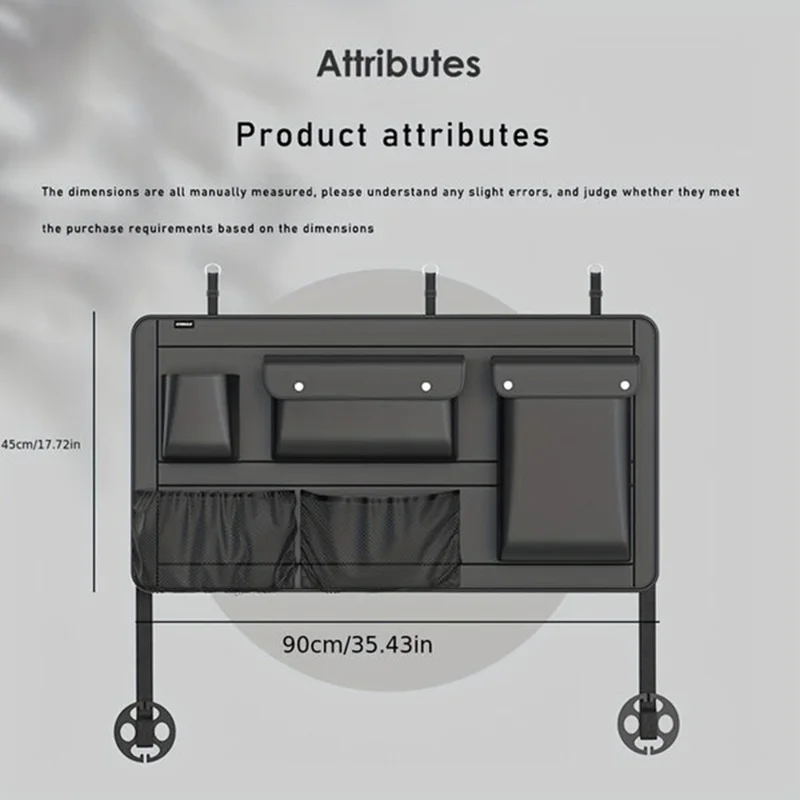Bolsa de Armazenamento Dobrável com Múltiplos Compartimentos para Bagageira de Carro, SUV e Viagens