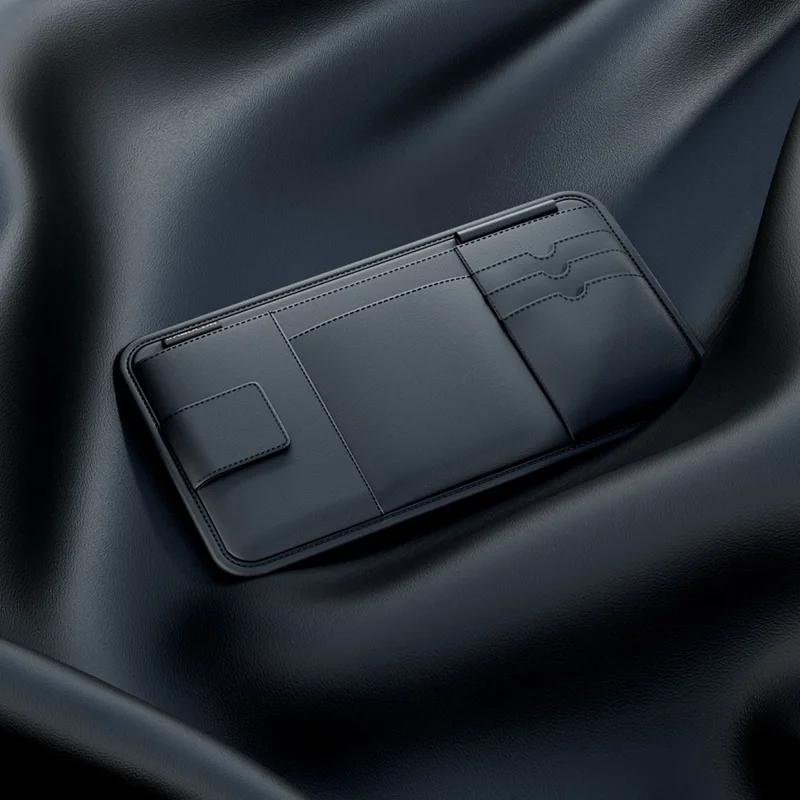 Auto-Sonnenblendenorganizer mit Multifunktionsspeicherbeutel für Brille, Kartenhalter, Dokumentenfach