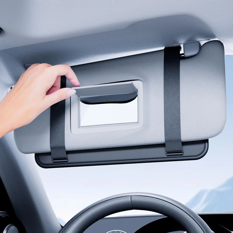 Auto-Sonnenblendenorganizer mit Multifunktionsspeicherbeutel für Brille, Kartenhalter, Dokumentenfach