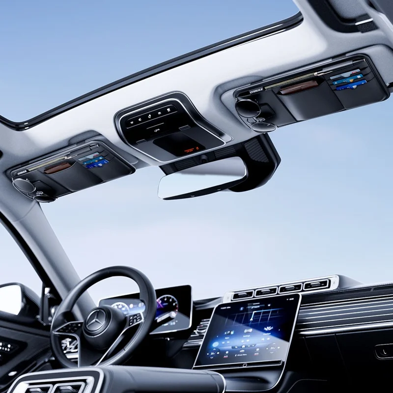 Auto-Sonnenblendenorganizer mit Multifunktionsspeicherbeutel für Brille, Kartenhalter, Dokumentenfach