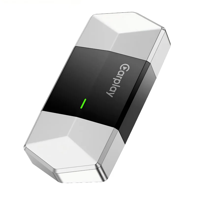 Adaptateur TYS-4262AC 2 en 1 sans fil CarPlay Android Auto, dongle double interface Bluetooth WiFi USB-A USB-C - Noir