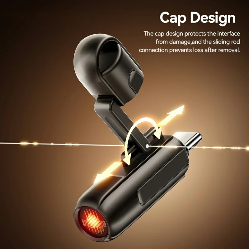 ESSAGER 2-in-1 Type-C Adapter Cigarette Lighter Adapter Portable Heating Device with Auto Shutoff - Black