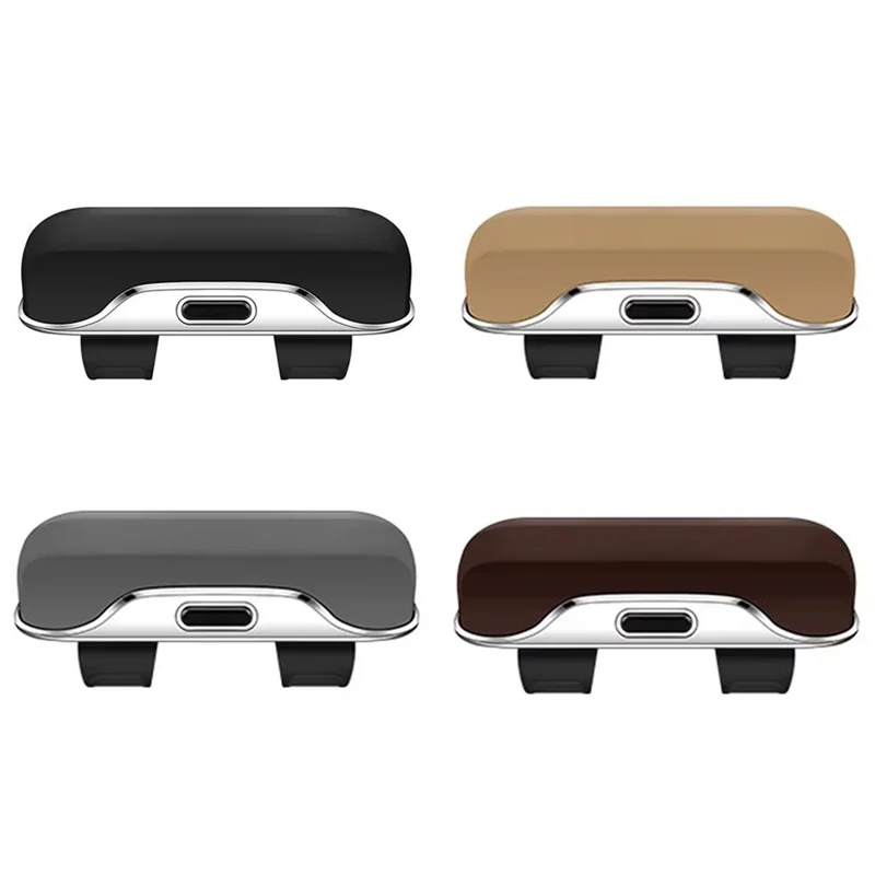 Крепление-клипса для солнцезащитного козырька, органайзер для хранения очков, компактный держатель для очков в автомобиль - Черный