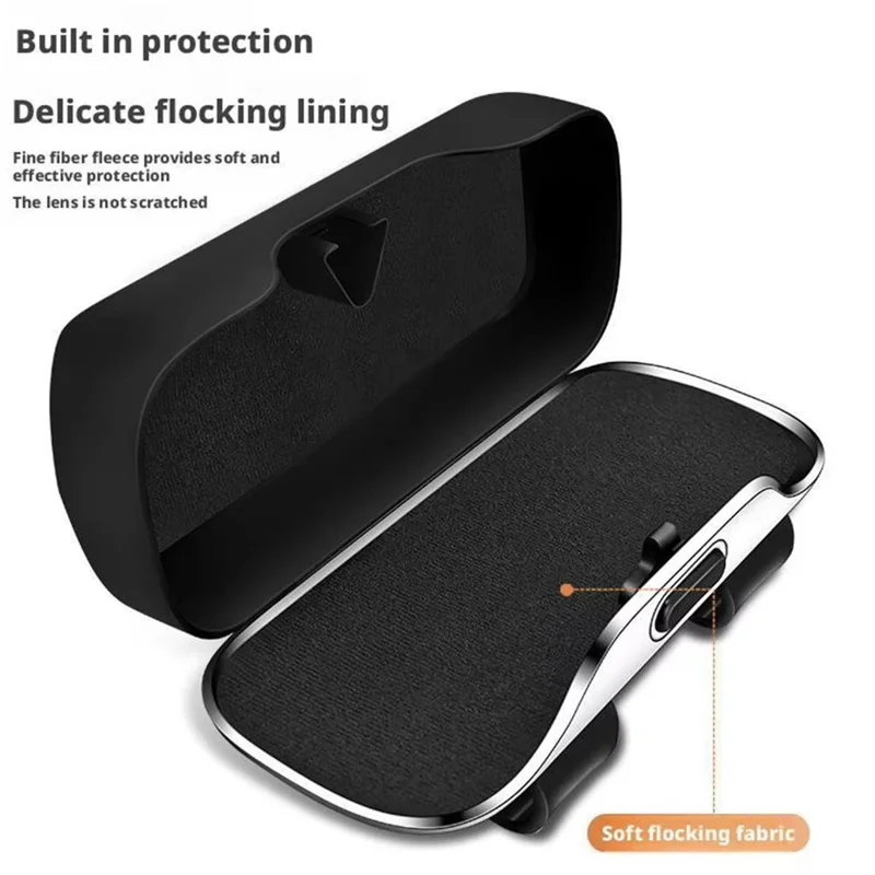 Крепление-клипса для солнцезащитного козырька, органайзер для хранения очков, компактный держатель для очков в автомобиль - Черный