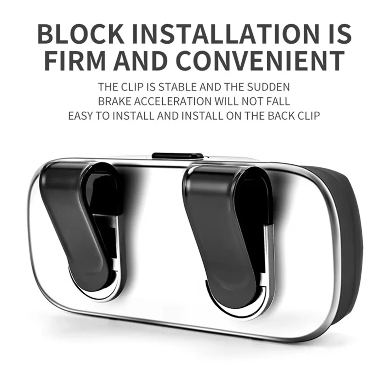 Крепление-клипса для солнцезащитного козырька, органайзер для хранения очков, компактный держатель для очков в автомобиль - Черный