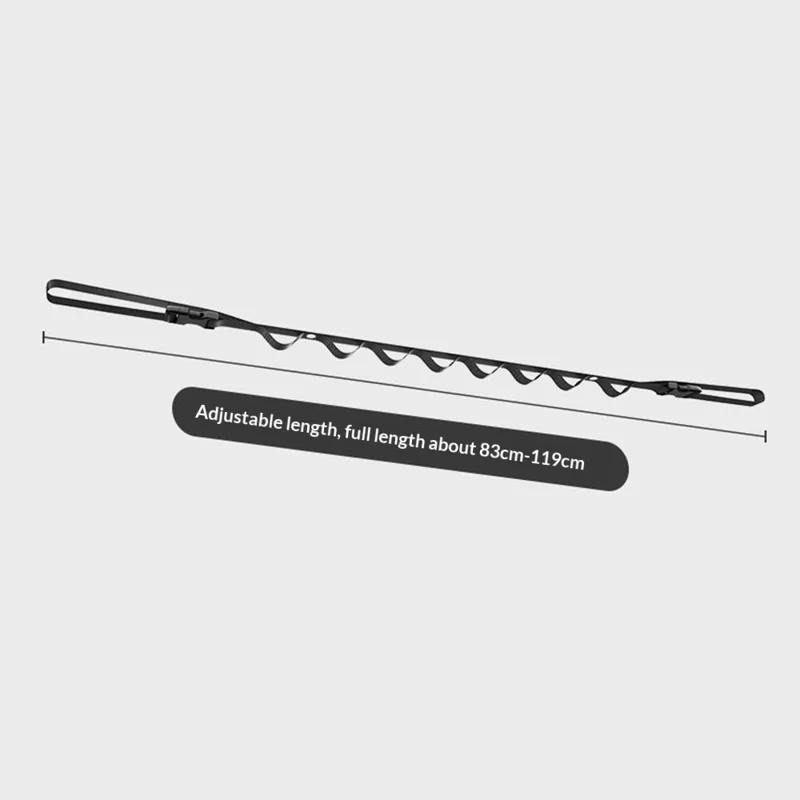 Car Interior Roof Clothesline 83-119cm Adjustable High Strength Nylon Vehicle Ceiling Hanging Strap for Travel Camping (without Hook)