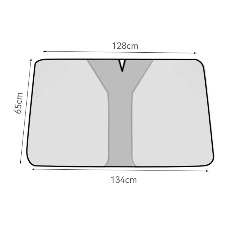 Size S Foldable Car Windshield Sunshade Silver Coating UV Protection Heat Insulation Sun Shade for Universal Vehicle