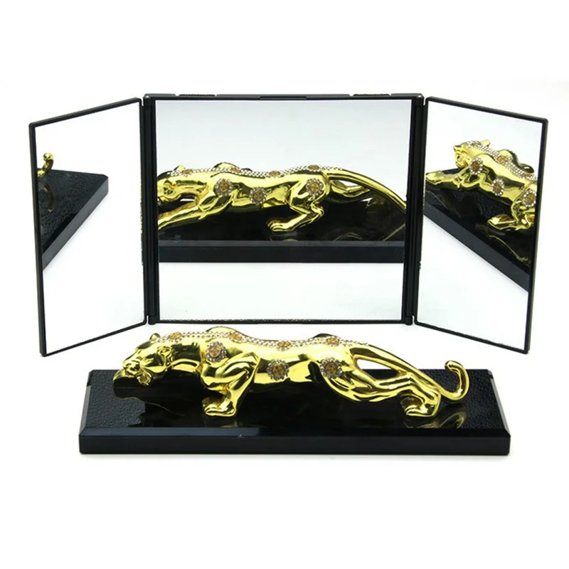 Car Sun Visor Mirror High Definition Clarity Tri-fold Makeup Mirror for Truck SUV Van RV