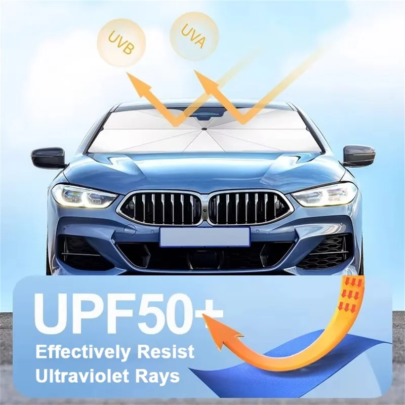 Car Windshield Sunshade Umbrella Foldable UV Protection Heat Insulation Sun Visor Cover for Front Window