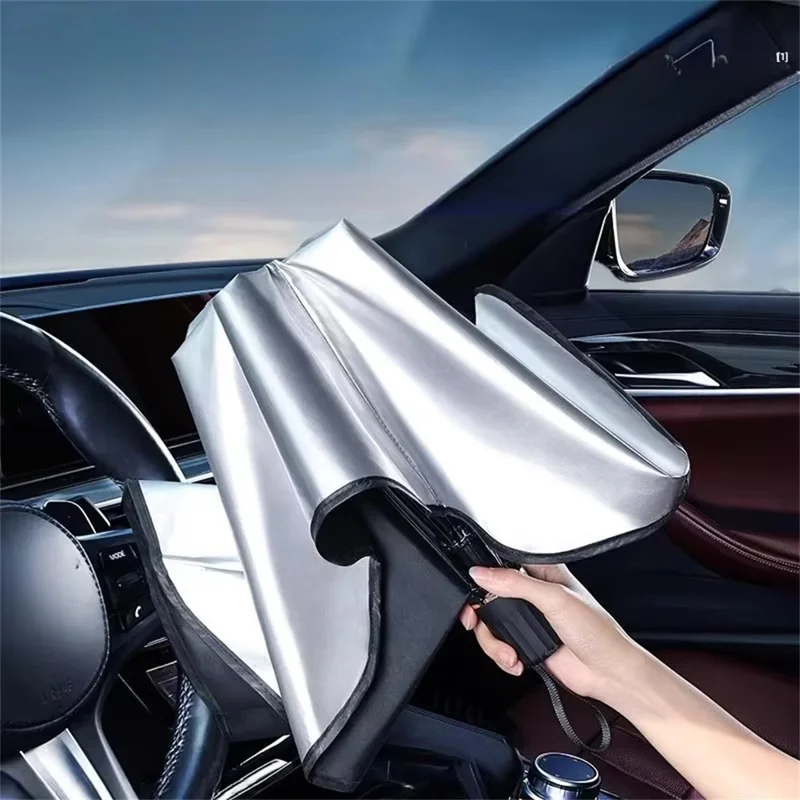 Car Windshield Sunshade Umbrella Foldable UV Protection Heat Insulation Sun Visor Cover for Front Window