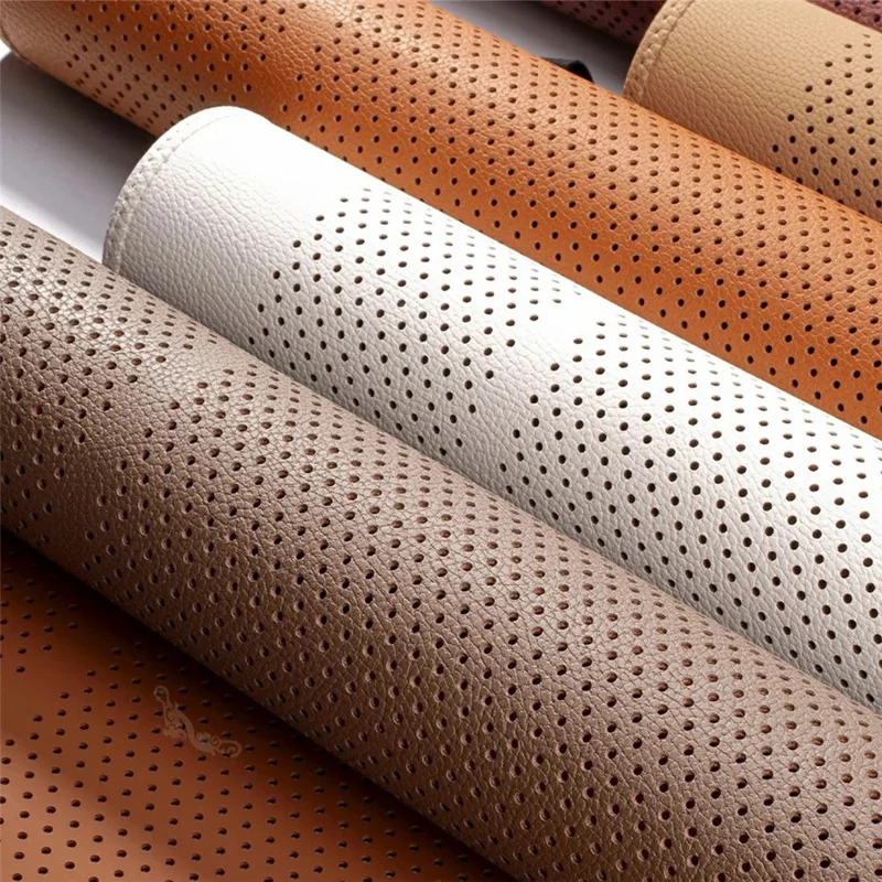 Ventilated Car Seat Cushion Summer Breathable Car Seat Pad PU Leather Car Seat Cover - Orange