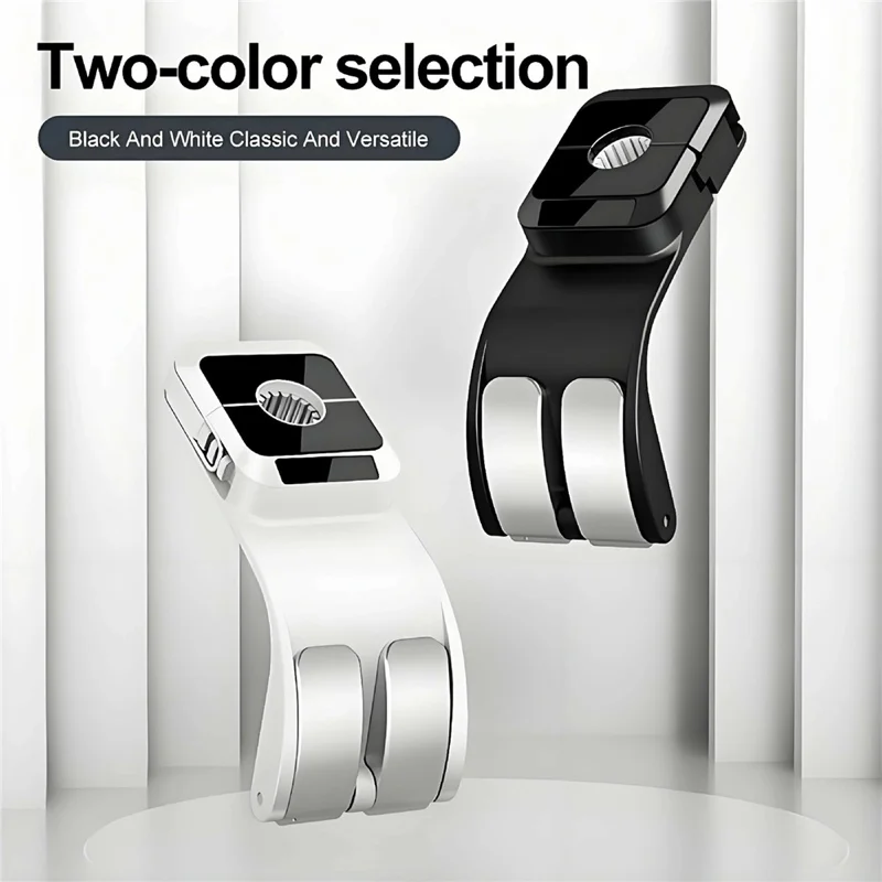 Doble gancho para reposacabezas de coche, 25 kg de capacidad, ganchos traseros para almacenamiento y organización - Negro