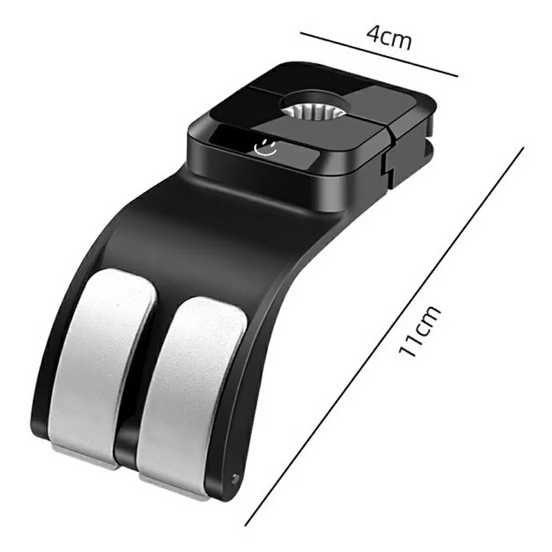 Doble gancho para reposacabezas de coche, 25 kg de capacidad, ganchos traseros para almacenamiento y organización - Negro