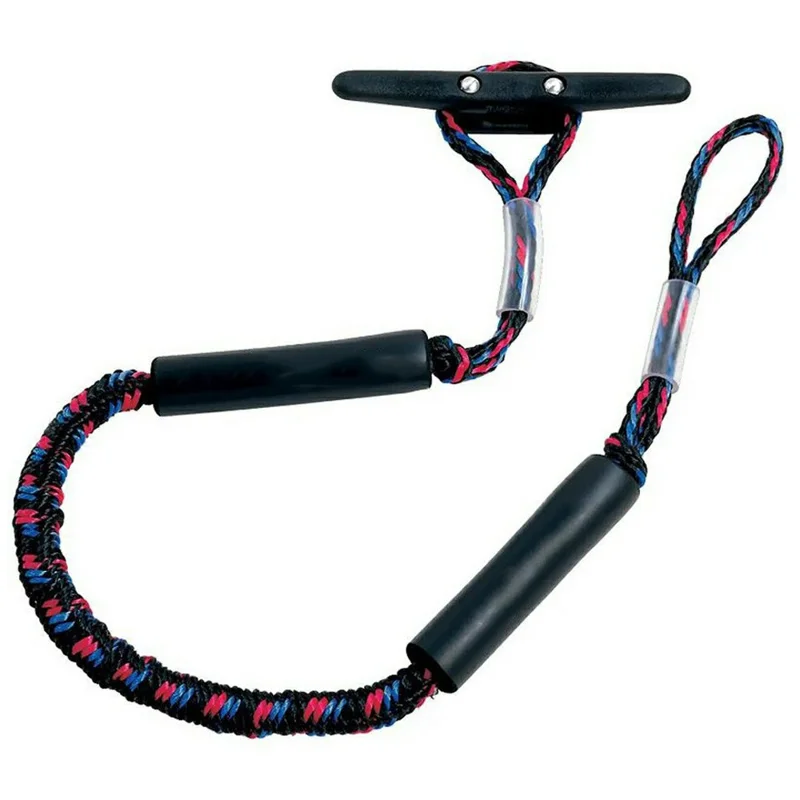 Cuerda de amarre elástica de 1,2-1,7 m con flotador de espuma para barco y yate