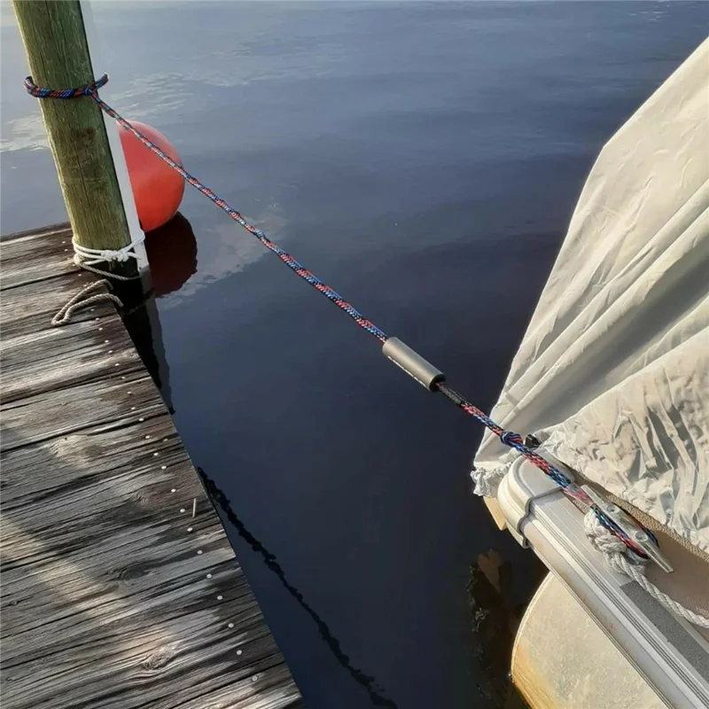 Cuerda de amarre elástica de 1,2-1,7 m con flotador de espuma para barco y yate