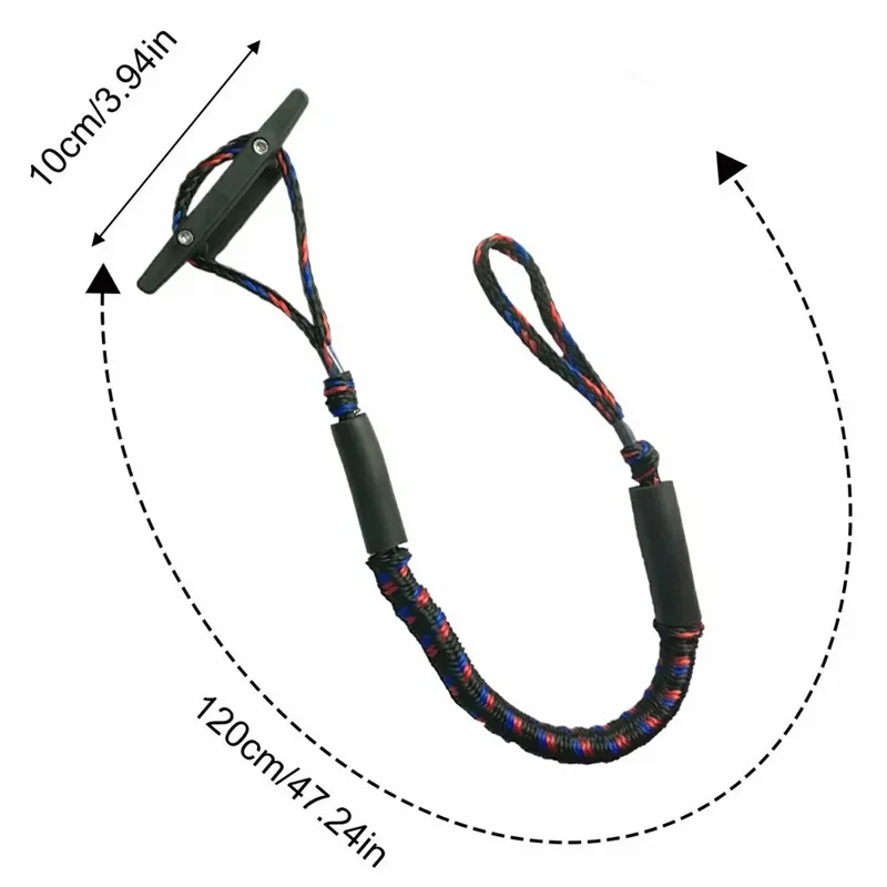 Cuerda de amarre elástica de 1,2-1,7 m con flotador de espuma para barco y yate