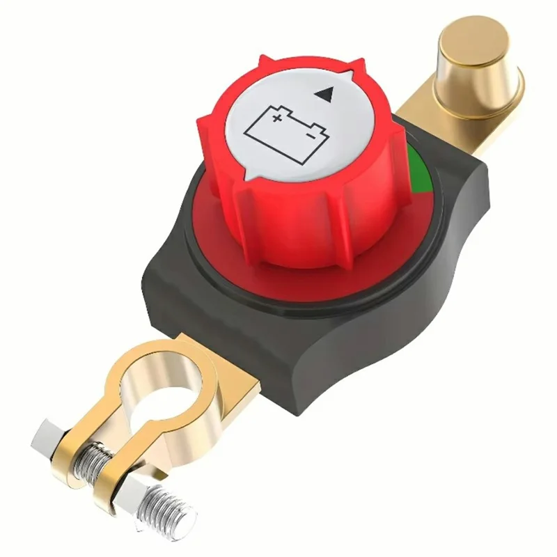 12V / 24V Batterietrennschalter, oberer Anschluss, Negativpol, Hauptschalter für Auto, LKW, Wohnmobil, Boot
