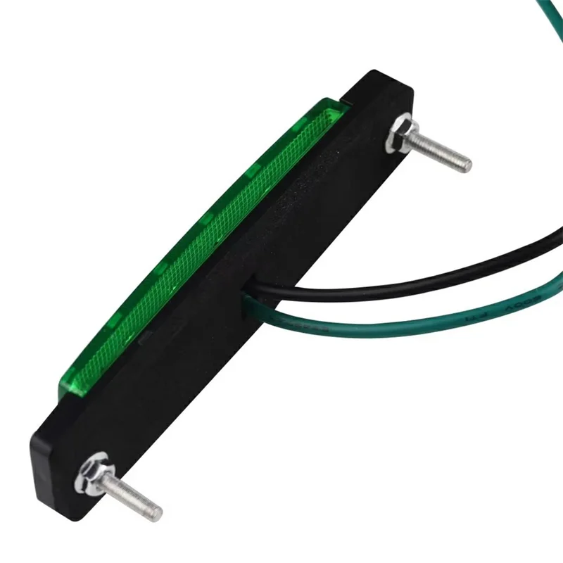 6-LED Side Marker Light Waterproof 12V / 24V Trailer Side Light for Truck / RV / Camper / Caravan - Green