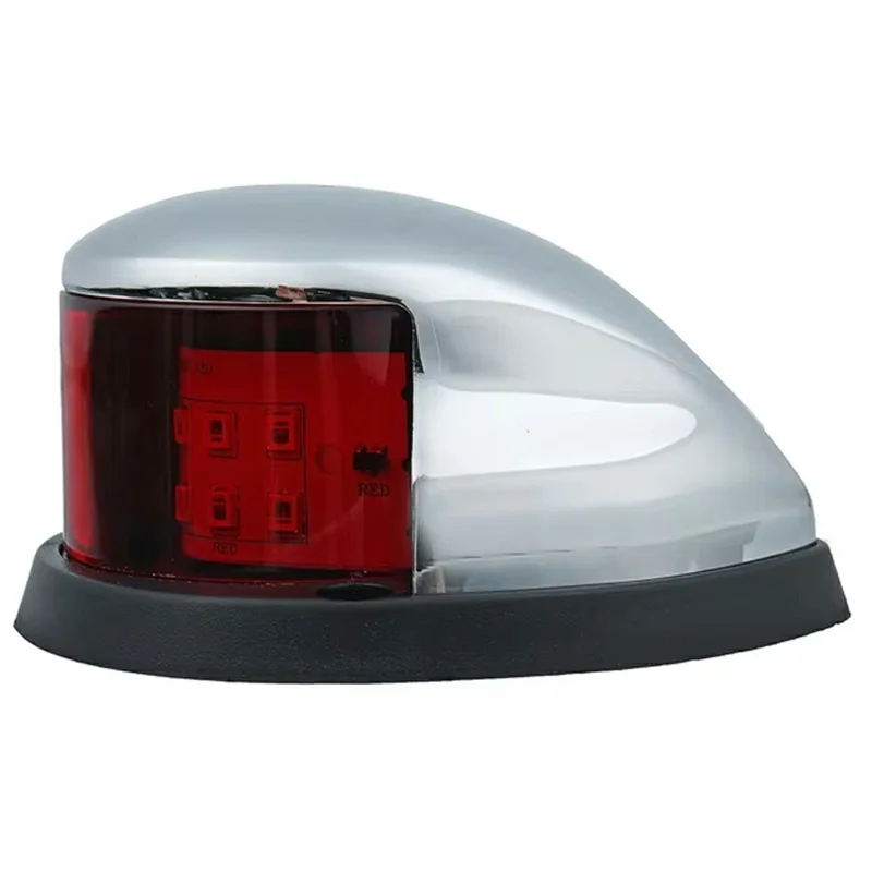 12-LED Marine Navigation Light Boat Signal Light IP67 Waterproof Red Green Bow Light for Yacht Sailing